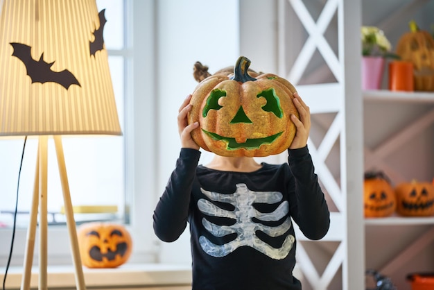 Enfant à Halloween