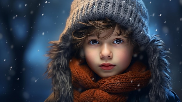 enfant en hiver