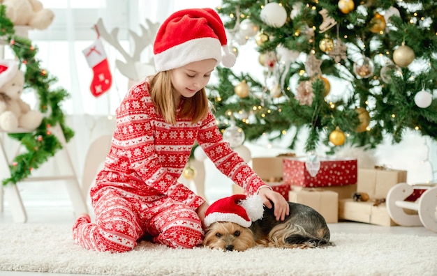 Enfant à Noël