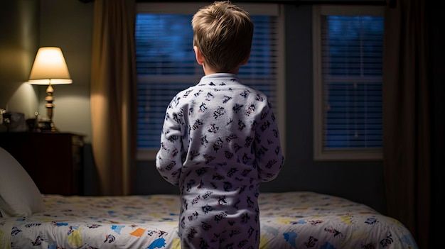 Enfant en pyjama