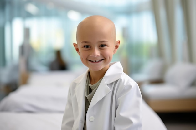 Enfant souffrant d'un cancer