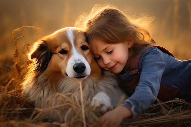 Les enfants et les chiens: un lien chaleureux