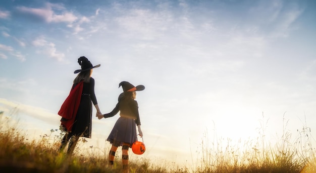 Enfants à Halloween