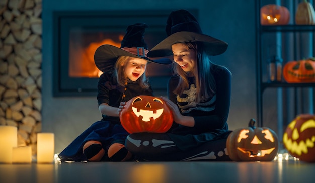 Enfants à Halloween