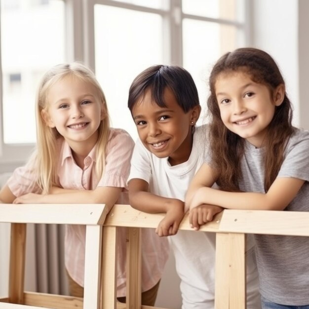 Des enfants heureux à l'école