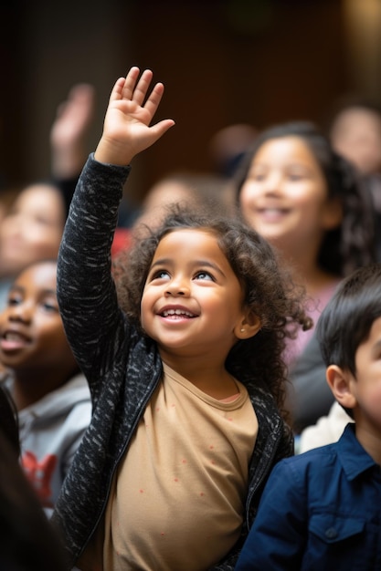 Enfants à la leçon