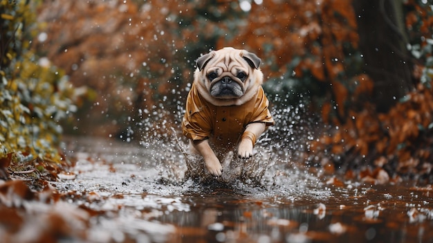 Les enfants sous la pluie HD 8K papier peint Image photographique