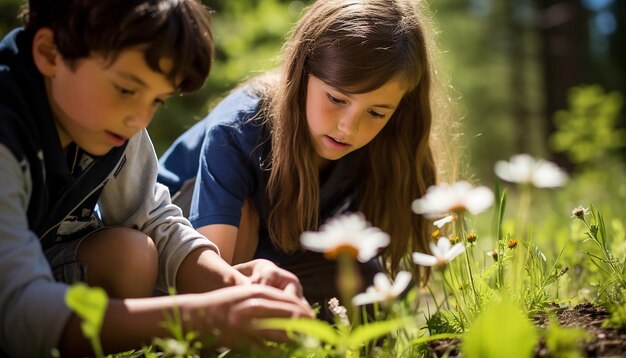 L'engagement et la curiosité des étudiants lorsqu'ils participent à une excursion en plein air