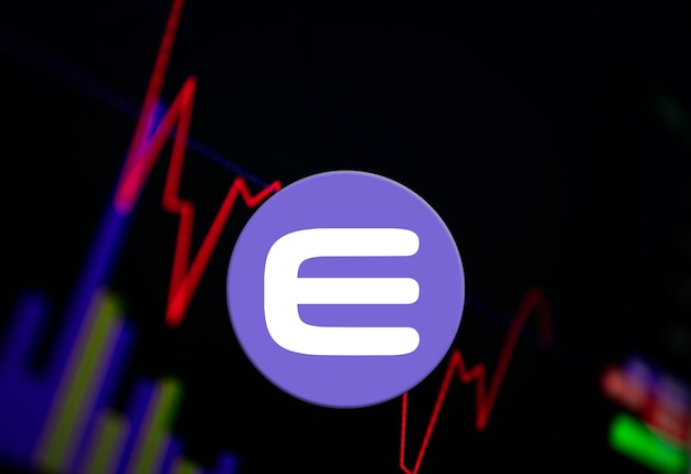 Enjin Coin ENJE Graphique de croissance des pièces de crypto-monnaie sur le graphique d'échange