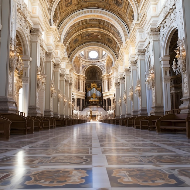 Enna Sicile Italie JULI 08 2016 L'intérieur de la cathédrale d'Enna est devenu un monument national