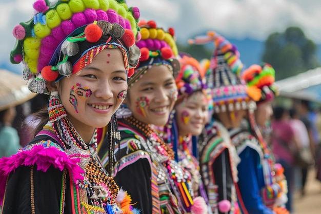 Enquêter sur les cultures des tribus des collines de Chiang Mais