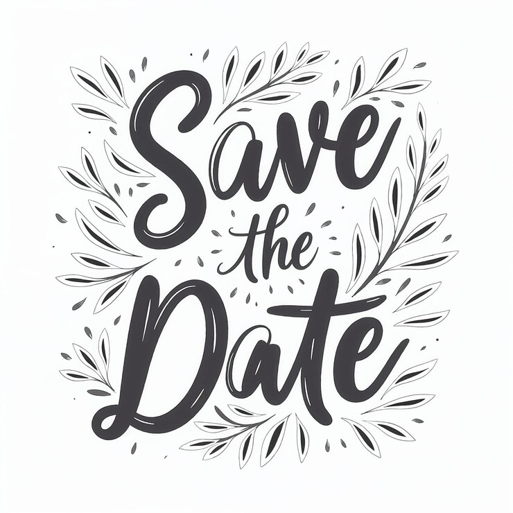 Photo enregistrer l'invitation à la date