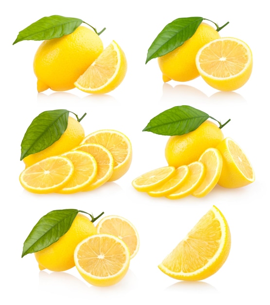 Ensemble de 6 images de citron