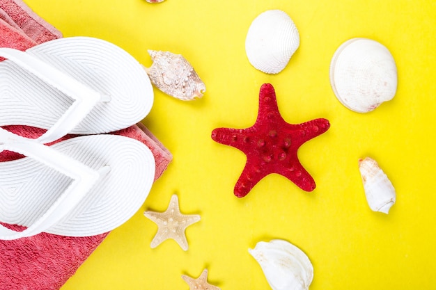 Ensemble d'accessoires pour femme pour la saison de la plage.