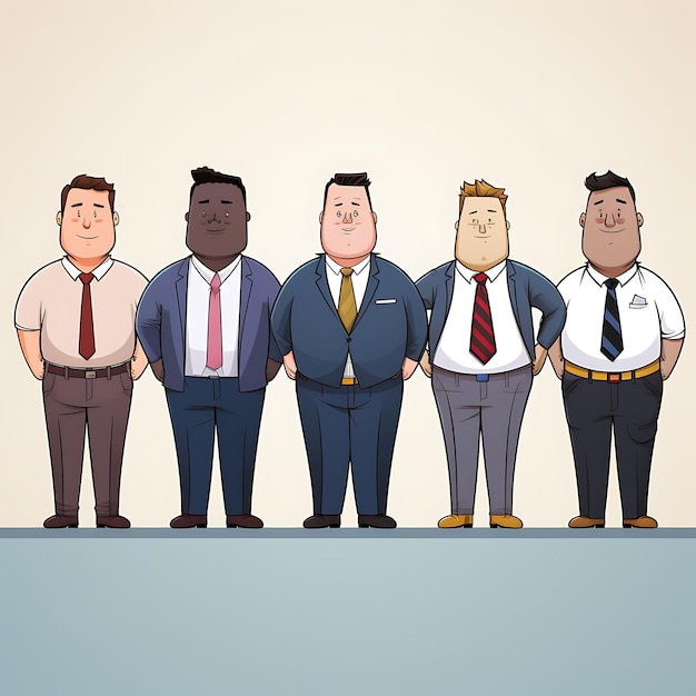 Un ensemble d'autocollants émoticônes et avatars d'homme d'affaires au travail, affiche minimaliste créative mettant en vedette