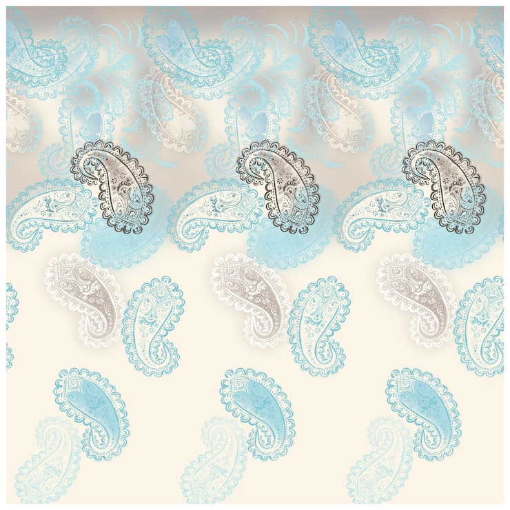 Photo un ensemble de cercles bleus et blancs et une conception bleue et blanche