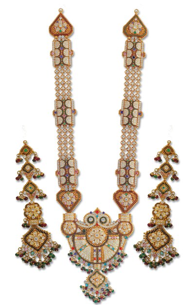 Ensemble Collier Indien En Or Antique