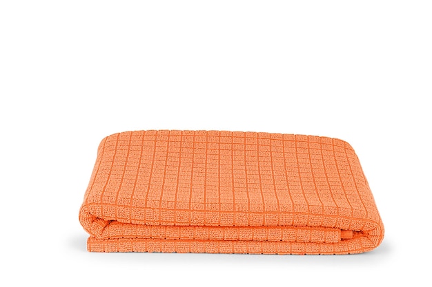 Un ensemble de couvertures en coton orange.