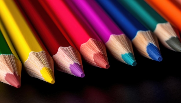 Ensemble de crayons de couleur