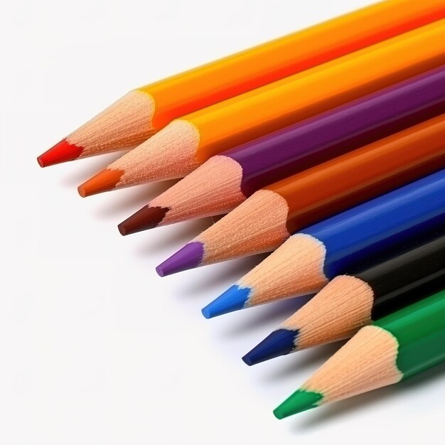 Ensemble de crayons de couleur