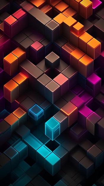 un ensemble de cubes colorés dont un qui dit « le mot » en bas.