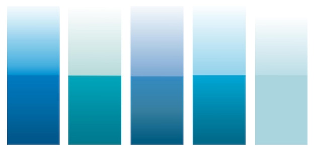 Ensemble de dégradés couleurs pastel brillantes et lisses dégradés dessins pour les appareils ordinateurs et modernes