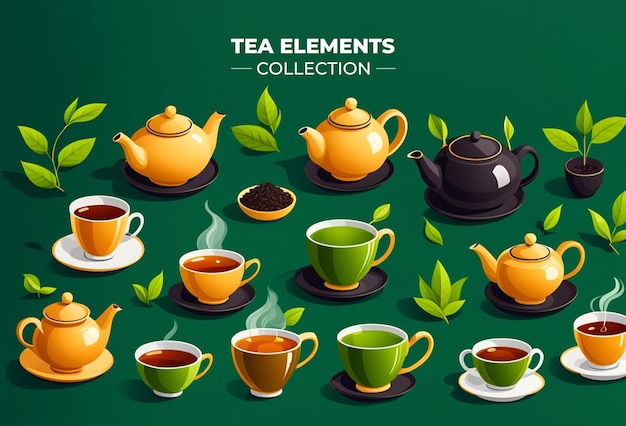 Ensemble d'éléments Tea