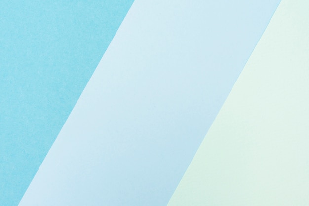 Photo ensemble de feuilles de papier pastel bleu