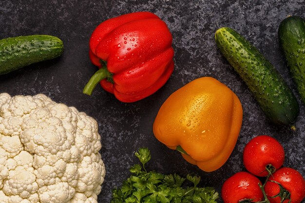 Ensemble de légumes pour cuisiner