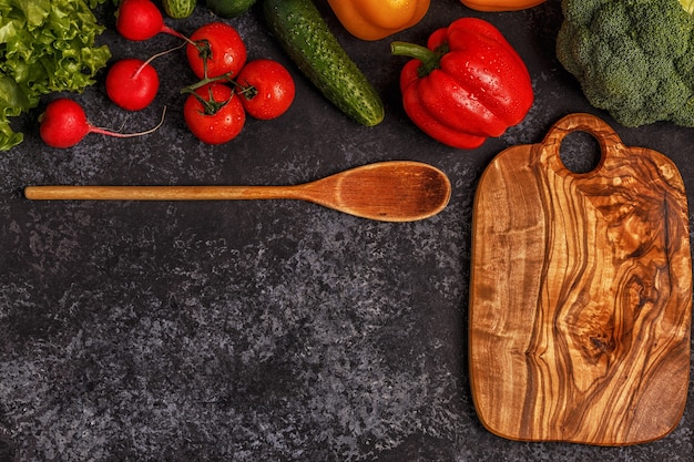 Ensemble de légumes pour cuisiner