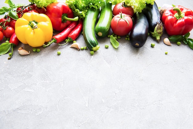 Photo ensemble de légumes