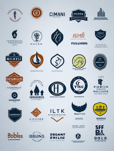 Ensemble de logos collection d'idées de marque modernes et créatives pour les logos simples de l'entreprise commerciale minimaliste