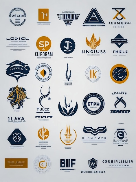 Ensemble de logos collection d'idées de marque modernes et créatives pour les logos simples de l'entreprise commerciale minimaliste