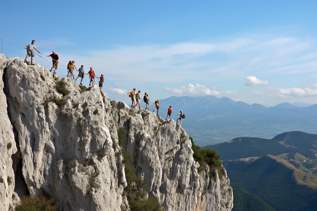 Ensemble, nous vaincrons le travail d'équipe Images photo