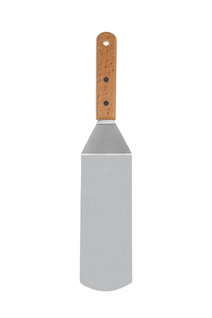 Photo ensemble d'outils de pinces à bouteille de spatule pour barbecue et gril blanc