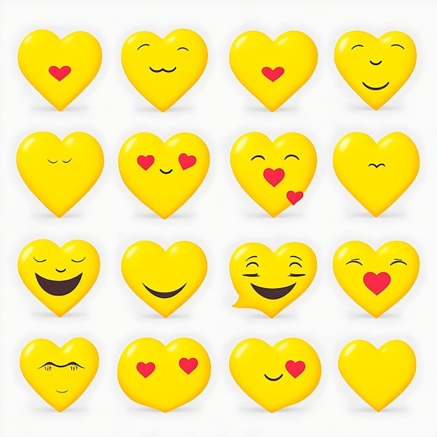 Un ensemble simple d'emojis