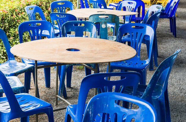 Ensemble de table et chaise en plastique