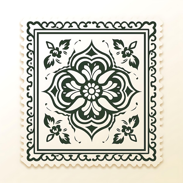 Ensemble de timbres de jasmin avec couleur blanche monochrome, clipart géométrique arabe, dessins de tatouage pour t-shirt