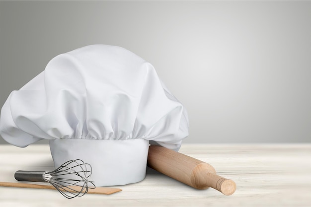 Ensemble d'ustensiles de cuisine sur fond
