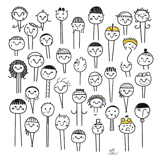 un ensemble de visages emoji
