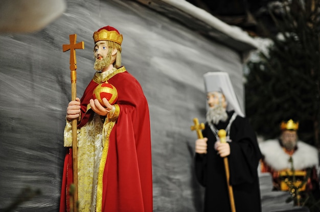 Photo ensembles de crèches de noël