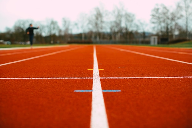 Entraînement à la course sur piste