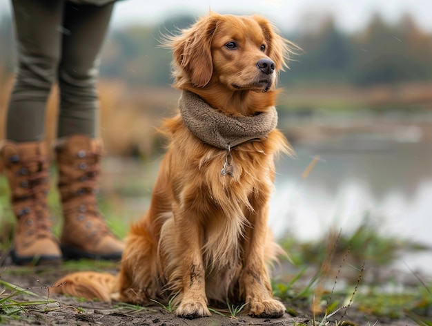 Entraînement et exercice actifs du chien en plein air