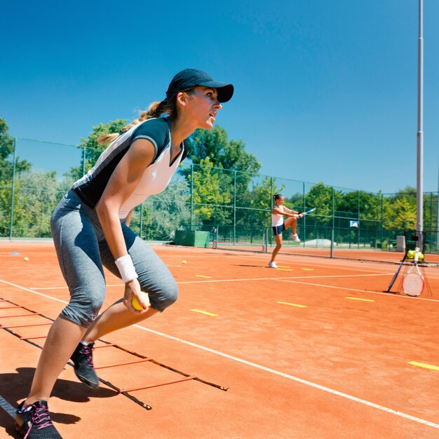 Un entraînement de tennis cardio