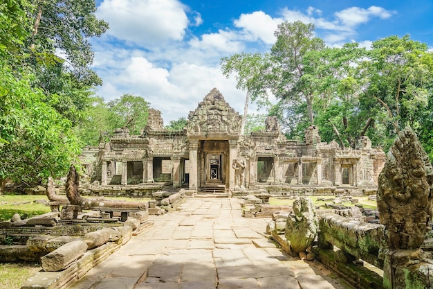 Entrée Banteay Kdei, Banteay Kdei dans l&#39;un des temples du complexe du temple d&#39;Angkor Wat.