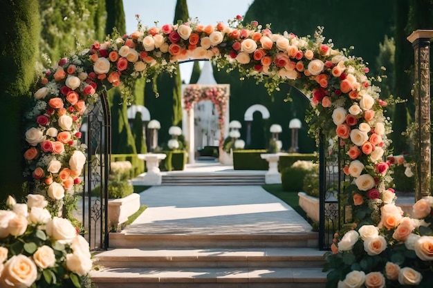 L'entrée du jardin