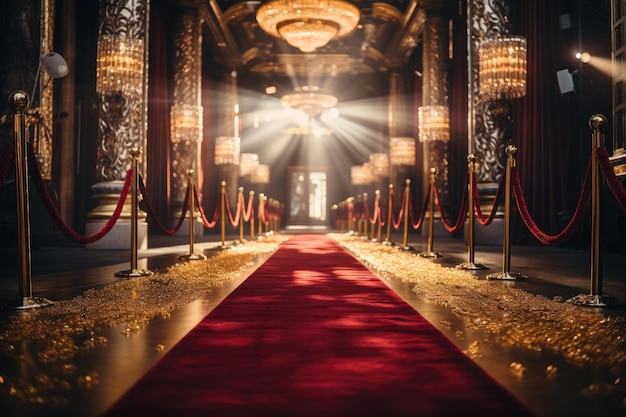 Photo l'entrée glamour sur le tapis rouge