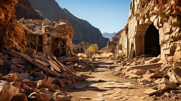 l'entrée de la grotte de Petra en Jordanie