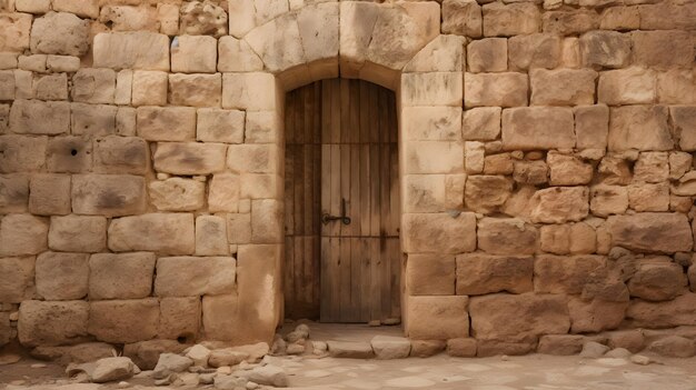 l'entrée en pierre de l'ancienne ruine du temple