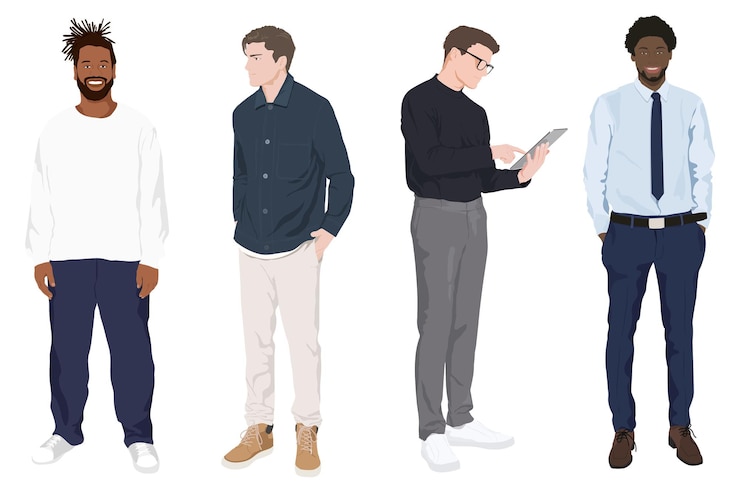 Photo les entrepreneurs les hommes d'affaires les autocollants png l'illustration le fond transparent